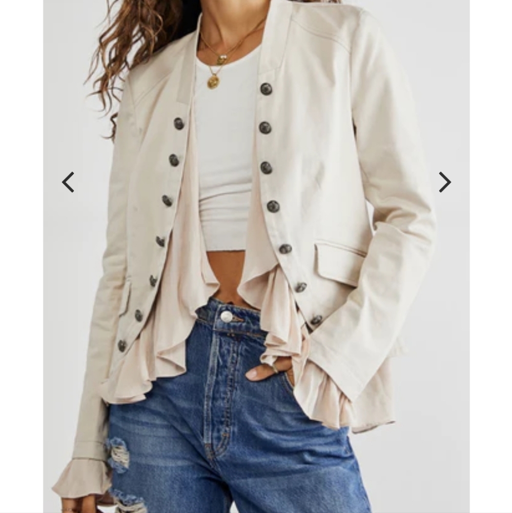 Free People Ruffles Romance Jacket Sz XS